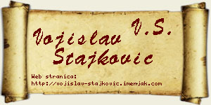 Vojislav Stajković vizit kartica